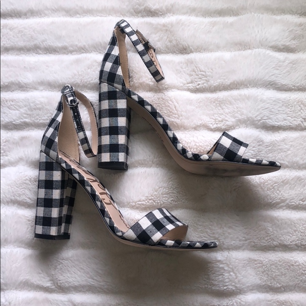 Sam Edelman Gingham Block Heels